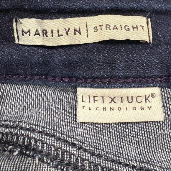 NYDJ Marilyn Straight Leg Lift Tuck Jeans 5 pocket mid to high rise fit size 6 - Picture 5 of 8